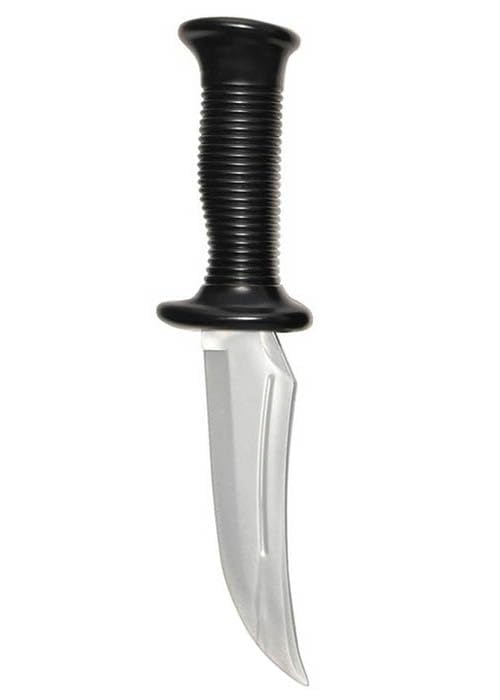 Halloween Scream Ghost Face Rubber Knife Fancy Dress Prop 26cm
