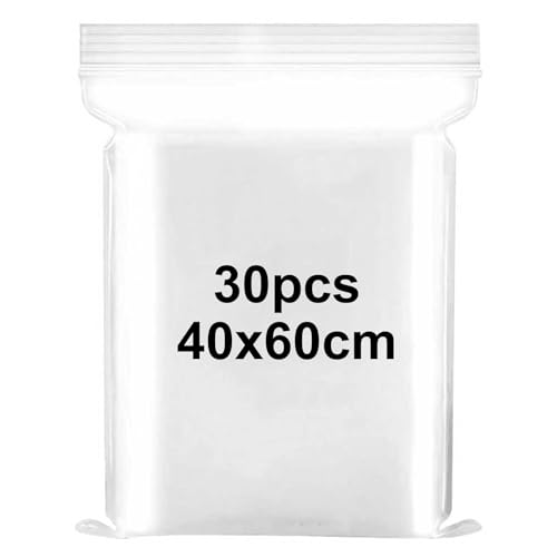 40 x 60cm large ziplock bags 30PCS resealable large plastic bags