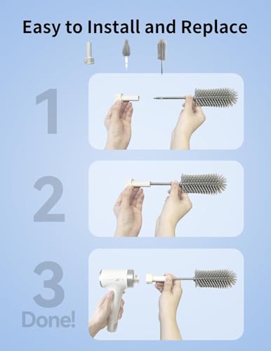 Cabeças de escova de substituição para esfregão giratório elétrico, 21 peças de cabeças de escova su