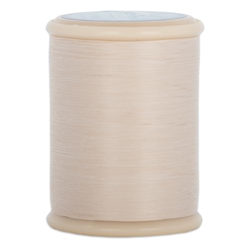 YLI Hand Quilting Thread - 100% Egyptian Cotton Glazed Strong & Tangle-Free 500 yd. Spool - Ecru