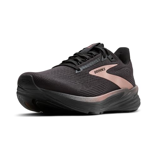 Brooks Women’s Revel 8 Neutral Running & Walking Shoe - Black/Black/Rose Gold - 10 Medium