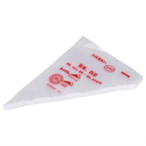 LUCKDANO Borse per Tubazioni, Sacchetto per Pasticceria con Sacchetti per Tubatura con Design Addensato 100 Pezzi per Torta, Fondente, Cupcake, Soffio, Biscotti (L)