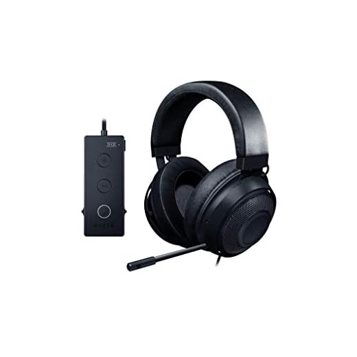 Razer Kraken Tournament Edition - Esports Gaming Headset (Kabelgebundenes Gaming Headphones mit USB-Audio-Controller, THX Spatial Audio, 50-mm-Treiber, Plattformübergreifende Kompatibilität) Schwarz