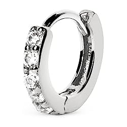 Pendientes Sueltos Agatha SINGULARU - Pendiente Suelto Aro Cleo M Plata - Pendiente en Plata de Ley 925 con Acabado Baño de Rodio - Cierre Congo - Pendiente Suelto - Joyas para Mujer