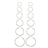 gold ohrringe 585 creolen mit diamanten [Langlebig]: Das Material aus Legierung ist langlebig für eine langfristige Nutzung.