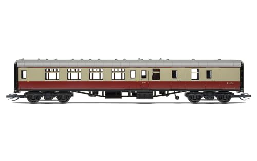 TT:120 Hornby Coach Car - TT4006 BR Mk1 Brake Second E34734 - Era 4 Train Toy, TT Gauge Carriage for Train Set, Rolling Stock Models for Adults - 1:120 Scale Model Gift