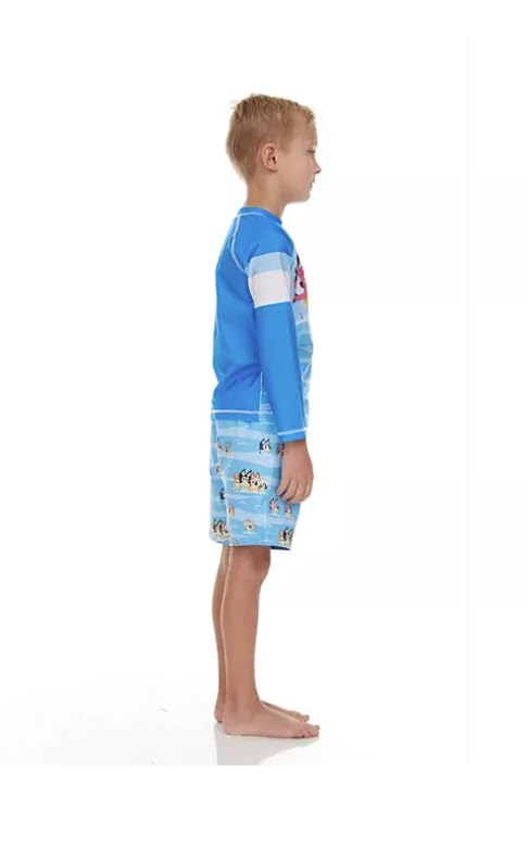 Character Toddler Boys 2-Piece Rashguard and Swim Trunk Set2