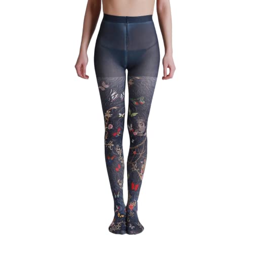 Image of Sahabowi Women Tights, Sheer High Waist Pantyhose, Vintage Control Top Stockings