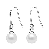 Pendientes chapados en oro para mujer, pendientes de plata con colgante de perla, pendientes sin níquel, bisutería