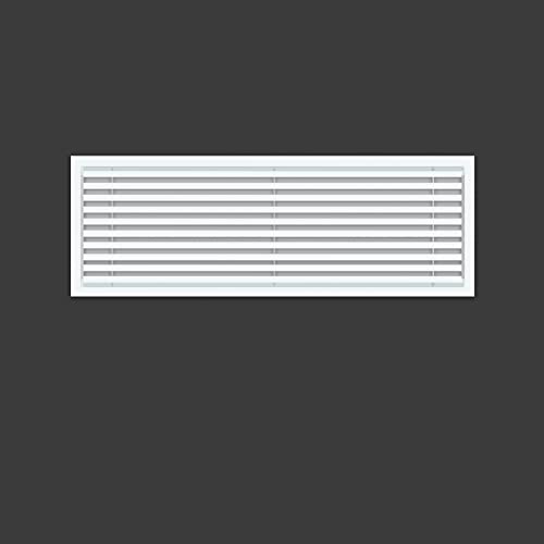 Powrocket Linear Bar Air Grille 16" X 6", Aluminum Air