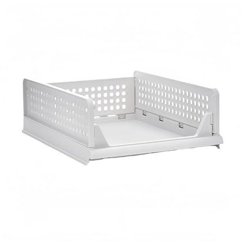 SIzlaho 衣装収納ケース 引き出し 押し入れ収納ケース 折り畳み 収納ボックス 大容量3段 クローゼット 収納台 積み重ね可能 タンスプラスチックケース tシャツ/洋服/カバン衣類収納ボックス (ロータイプ,6個)