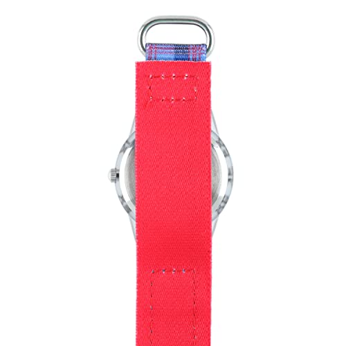 Image of Red Balloon Kids' Plastic Time Teacher Analog Quartz Nylon Strap Watch