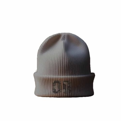 Bonnet cuffed gris chiné 80 bonnet tricoté chaud pour adulte