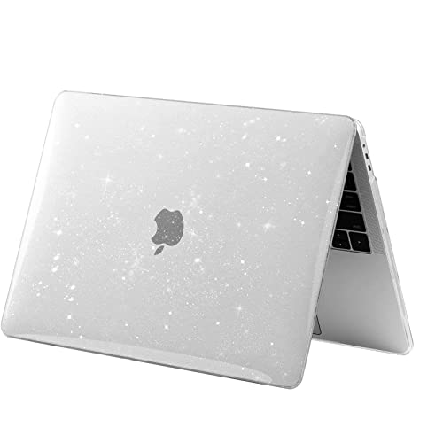 EooCoo Glitter Case Compatible with MacBook Pro 13 inch M2 2024 2023 2022-2016 M1 A2338 A2289 A2251 A2159 A1989 A1706 A1708 Sparkly Hard Case with Keyboard Cover, Screen Protector