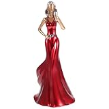 Hoement Weinflaschenhalter mit Schöner Damenfigur Kunstvolle Skulptur für Küchen und Wohnzimmerdeko