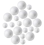 100 Pack Styrofoam Balls (40 piece 2'' inch, 60 piece 1'' inch) -Foam Balls- Foam Craft Balls - Foam Balls For Arts and Crafts- Floral Foam Balls- Bulk Styrofoam Balls-1 & 2 Inch Foam Balls (100 Pack)