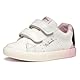 Geox Jungen Mädchen B GISLI Girl D Sneaker, White/Pink, 27 EU