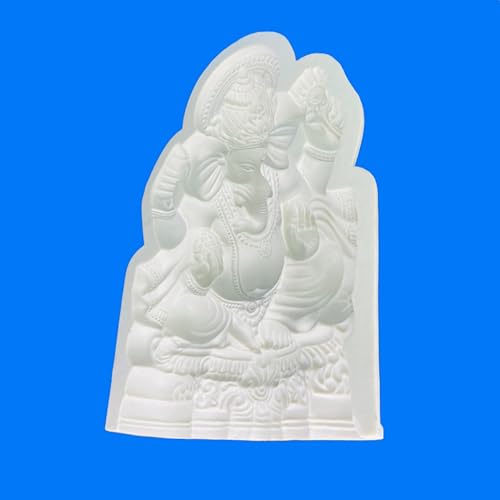 Image of 12 Inch Ganesha Idol Making Mold - Reusable POP Mould for Clay, Resin, Cement, Plaster Casting