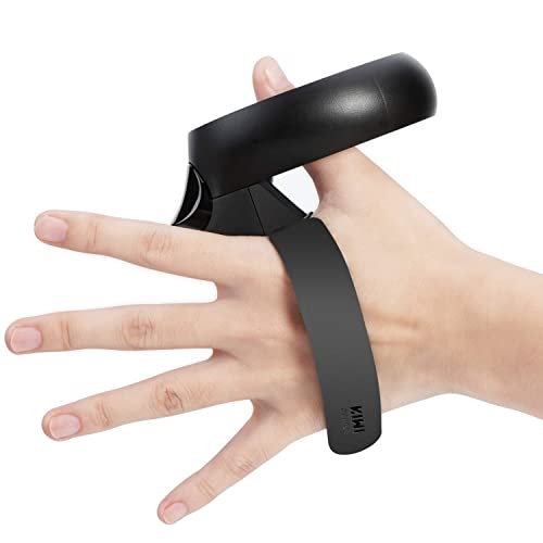 KIWI design Grips Knöchelriemen für Oculus Quest/Oculus Rift S Touch Controller Zubehör, Verstellbarer Befestigungsriemen mit Klettverschluss (1 Paar) nicht für Quest 2 geeignet
