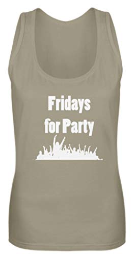 Débardeur pour femme vert M Fridays for Party haut sans manche été