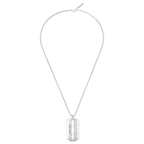 Collier Homme Police Acier Inoxydable Cover