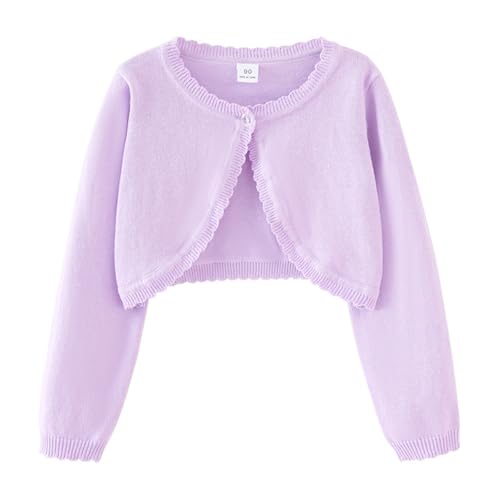 Kid Knit Cardigan Sweaters 𝐁olero Toddler Long Sleeve Cropped Dress Up Button Closure Fall Sweater Tops