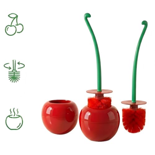 Toilet Bowl Brush with Holder Set: 360Under Rim Toilet Scrubber 2pcs for Daily Home Cleaning-removes 99% of Stains in 30 Seconds with Zero Residue