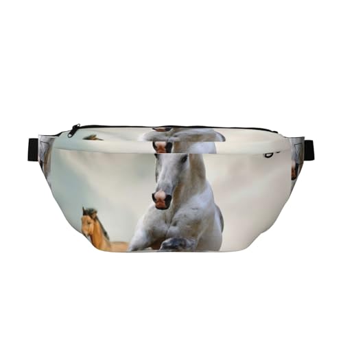 Sac banane de course à pied imprimé chevaux sangle réglable