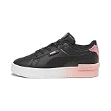 PUMA Smash 3.0 L Star Glow V PS Sneaker, Black-Peach Smoothie White, 32 EU