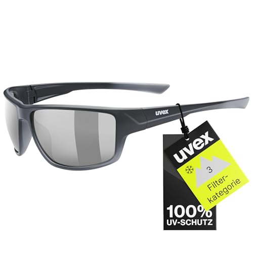 uvex sportstyle 230 - Sportbrille für Damen und Herren - starker Schutz vor Sonnenstrahlung - 100{abd44e7c47cc33d240a234ea8f2e92862edc8ee0e9c2929e1b9619908ae4956c} UVA-, B, C Schutz - black matt/silver - one size uvex sportstyle 230 - Sportbrille für Damen und Herren - starker Schutz vor Sonnenstrahlung - 100{abd44e7c47cc33d240a234ea8f2e92862edc8ee0e9c2929e1b9619908ae4956c} UVA-, B, C Schutz - black matt/silver - one size