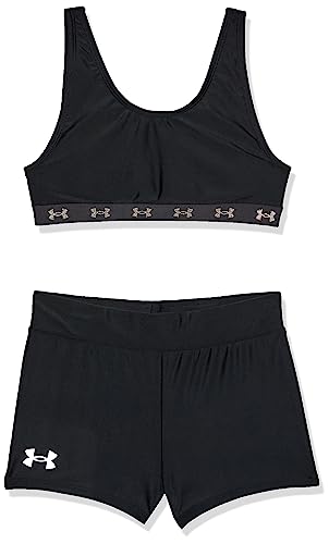 Under Armour Bikini und Shorts für Mädchen, Schwarzes Logo, 5 – Ansicht 1