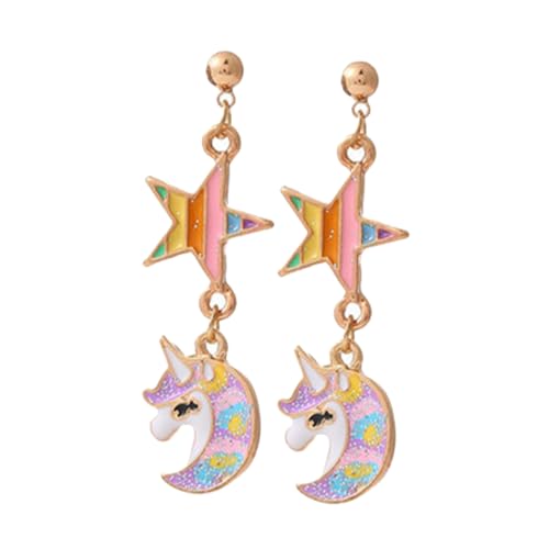 Cadeau de Saint-Valentin boucles d'oreilles licorne pour elle