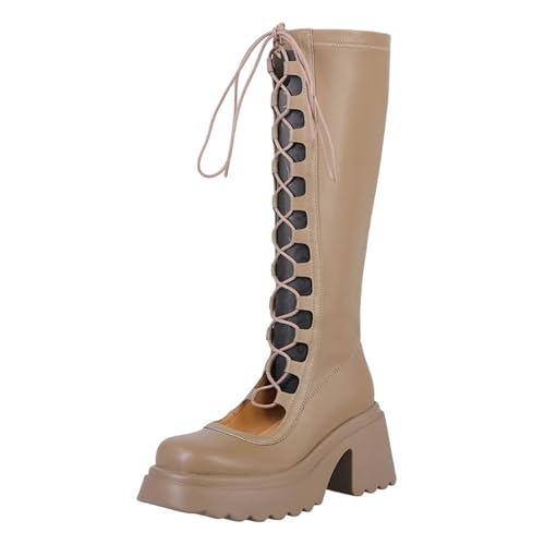 Bottes de chevalier décontractées semelle épaisse pour vos sorties urbaines