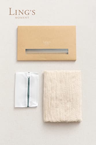 Ling's Moment 10Ft X 35" Wide Ivory Gauze Semi-Sheer Table Runner Cheesecloth Tablecloth For Wedding Party Bridal Shower Boho Table Decor #TOP3