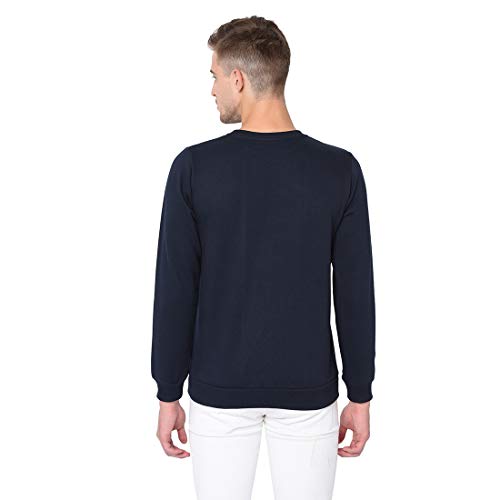 Image of Rigo Fleece Printed Round Neck Sweatshirt for Men | Full Sleeves Sweatshirt for Men | Casual Wear & Stylish Sweatshirts for Men
