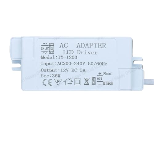 Bande LED AC220 transformateur 36W DC12V 3A alimentation pilote éclairage