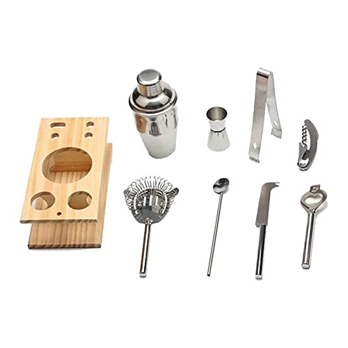 Set Coctelera Bartender Kit 9 Piezas Acero Inoxidable 550ml miniatura 3
