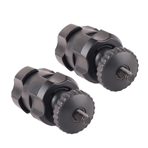 Adaptador de rosca permanente de polietileno de 17 mm, 1/4-20, estabilizadores consistentes, dispositivos de supervisión, soporte para teléfono, adaptador de cabeza de bola