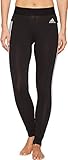 adidas Women's Athletics Essentials 3-Stripes Tights, Black/White, Large