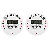 Alasum Poker-Timer Elektronischer Countdown-Timer 2Er Set Digital Spiel- Für Pokerspiele Zuhause Party Club 2.56X2.56X1.18In Kompaktes Design Zuverlässige Zeitmessung