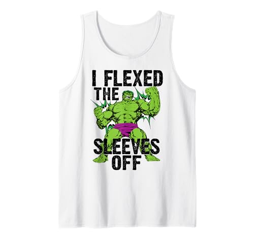 Marvel Hulk Vintage I Flexed The Sleeves Of This Shirt Tank Top