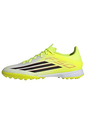 adidas Unisex-Adult F50 League Turf, Team Solar Yellow/Black/Lucid Red, 9