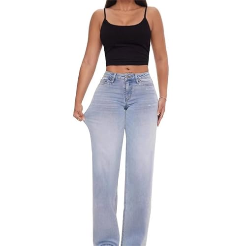 Butt Lifting Jeans for Women Wide Leg High Waisted Straight Fashion Denim 2025 Trendy Spring Summer Pants3