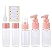 Produktbild Milisten 7 Teilige Leerflaschen Mini Reiseflasche mit Tragbeutel Pumpflaschen Sprühflaschen leer Seifenspender für Creme Handgel Reinigung Flüssigkeiten Reisezubehör - Pink