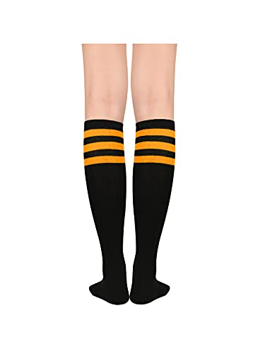 Image of Century Star Knee High Socks for Women Long Tube Socks with Stripes | Soft, Skin Friendly And Stretchy, Vibrant Colors Perfect For Daily Wear, Sports, Halloween And Christmas