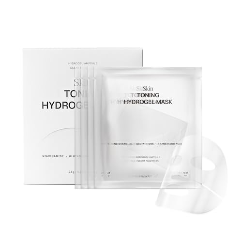 HAPA KRISTIN Glutathione Hydrogel Face Mask, Korean Glass Skin Mask, 4 Pack
