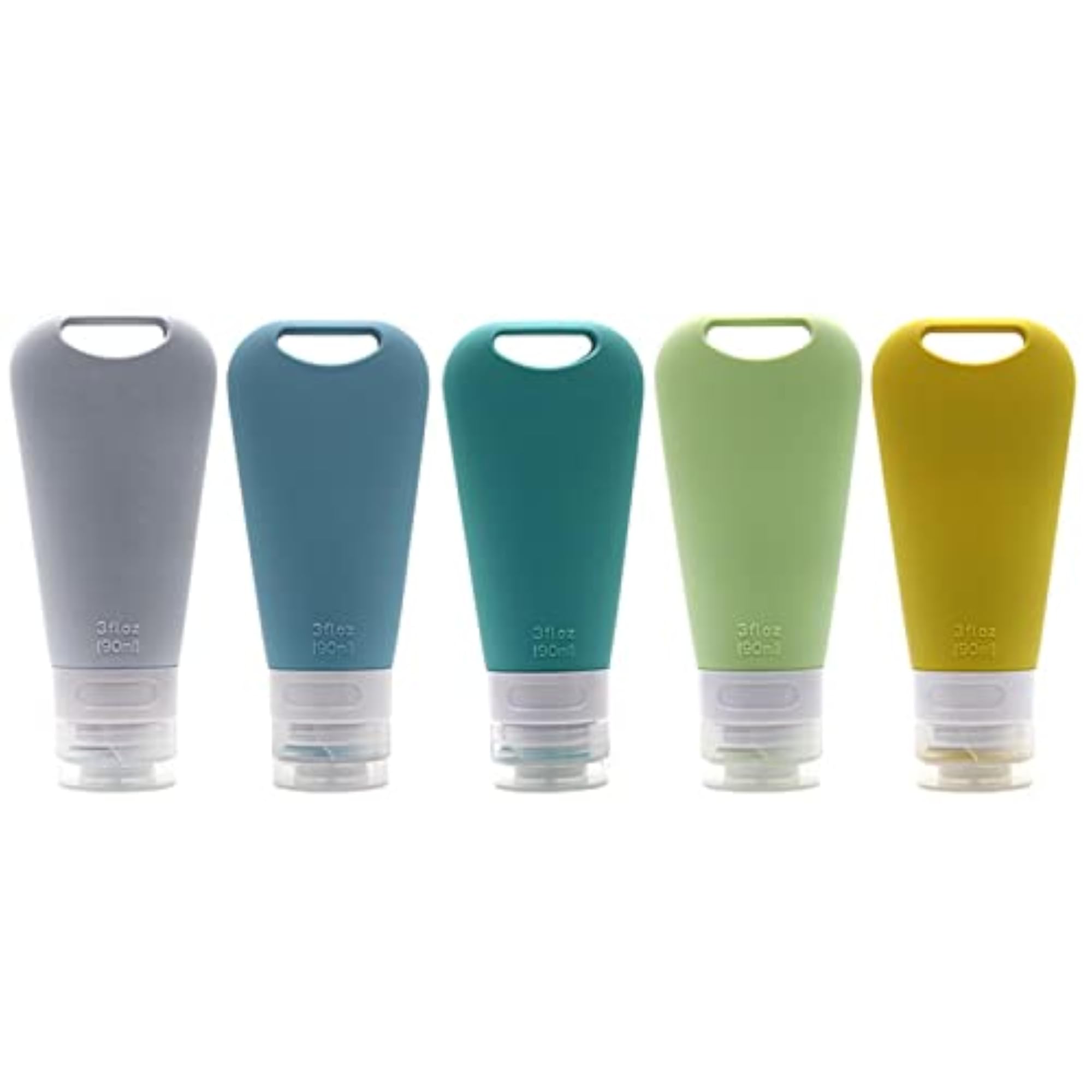 Silicone Travel Bottles Set, 90ml, 3Pcs
