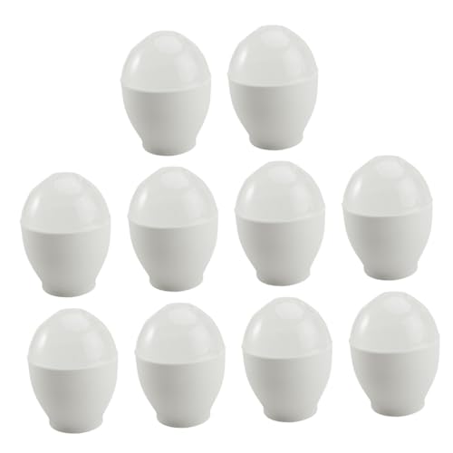 HEMOTON 10 Pièces Coquetier Cuit À La Vapeur Porte-Œufs Pratique Plateau De Braconnage Des Œufs Micro-Ondes Chaudière À Œufs Unique Machine À Œufs Micro-Ondes Outil Électrique Cuiseur À