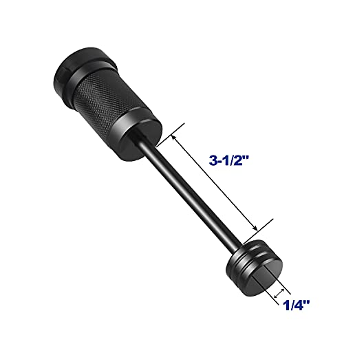Metoware Trailer Tongue Coupler Lock 1/4" Dia, 3-1/2" Span, Trailer Hitch Lock For Latch-Type Coupler, Black Trailer Pin Lock For Towing Trailer Rv Car Boat Truck (1 Pack) #TOP1