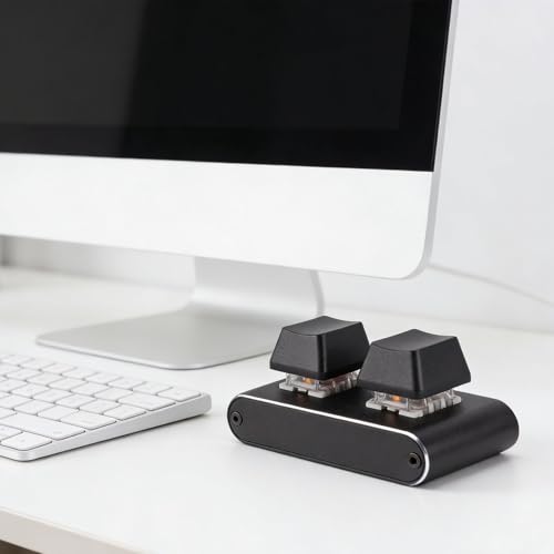 Clavier à 2 touches entièrement programmables macro switch rouge USB